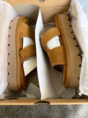 Koolaburra W Tizz Slide in Chestnut